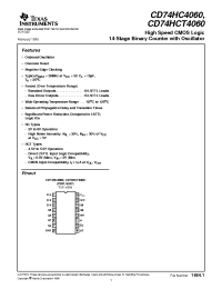 Datasheet CD74HC4060M manufacturer TI